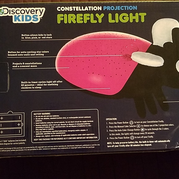 NEW - FIREFLY PROJECTION LIGHT - Picture 2 of 4